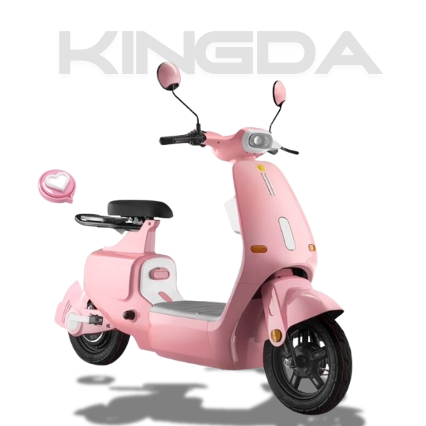 Xe gắn máy hai bánh (điện) KD2 - Hồng trắng