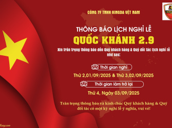 THÔNG BÁO NGHỈ LỄ QUỐC KHÁNH 02/09/2025